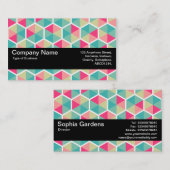 Texturband V2 - Hexagon Muster 02 Visitenkarte (Vorne/Hinten)