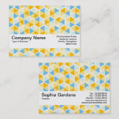 Texturband V2 - Hexagon Muster 03 Visitenkarte (Vorne/Hinten)