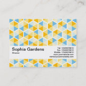 Texturband V2 - Hexagon Muster 03 Visitenkarte (Rückseite)