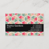 Texturband V2 - Hexagon Muster 04 Visitenkarte (Rückseite)