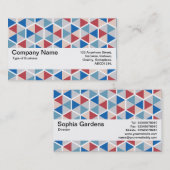 Texturband V2 - Hexagon Muster 05 Visitenkarte (Vorne/Hinten)