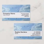 Texturband V2 - Himmel und Möwen Visitenkarte (Vorne/Hinten)