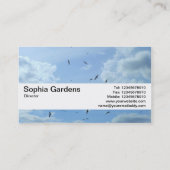 Texturband V2 - Himmel und Möwen Visitenkarte (Rückseite)