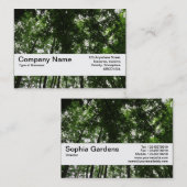 Texturband V2 - Holzkanopie 01 Visitenkarte (Vorne/Hinten)