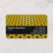 Texturband V2 - Honeycomb Perspective Amber Visitenkarte (Rückseite)