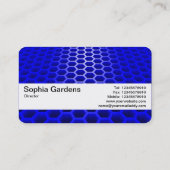 Texturband V2 - Honeycomb Perspective Blue Visitenkarte (Rückseite)