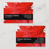 Texturband V2 - Japanischer Blattahorn Visitenkarte (Vorne/Hinten)