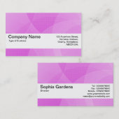 Texturband V2 - Lila Kurven Visitenkarte (Vorne/Hinten)