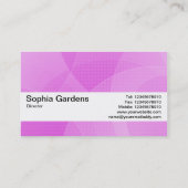 Texturband V2 - Lila Kurven Visitenkarte (Rückseite)