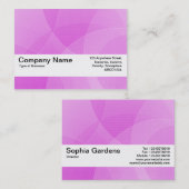 Texturband V2 - Lila Kurven Visitenkarte (Vorne/Hinten)