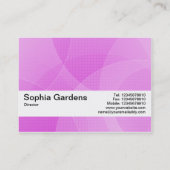 Texturband V2 - Lila Kurven Visitenkarte (Rückseite)