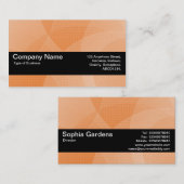 Texturband V2 - Orange Cyan Visitenkarte (Vorne/Hinten)