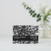 Texturband V2 - Random Lines Visitenkarte (Stehend Vorderseite)