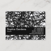 Texturband V2 - Random Lines Visitenkarte (Rückseite)