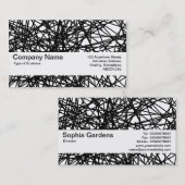 Texturband V2 - Random Lines Visitenkarte (Vorne/Hinten)