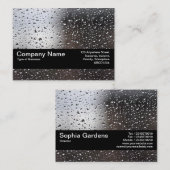 Texturband V2 - Regen auf einem Fenster Visitenkarte (Vorne/Hinten)