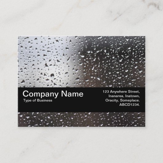 Texturband V2 - Regen auf einem Fenster Visitenkarte (Vorderseite)