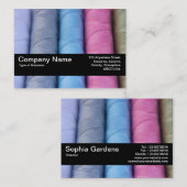 Texturband V2 - Rollen aus Baumwolle Visitenkarte (Vorne/Hinten)