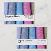 Texturband V2 - Rollen aus Baumwolle Visitenkarte (Vorne/Hinten)