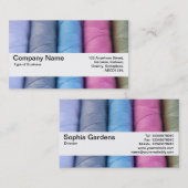 Texturband V2 - Rollen aus Baumwolle Visitenkarte (Vorne/Hinten)