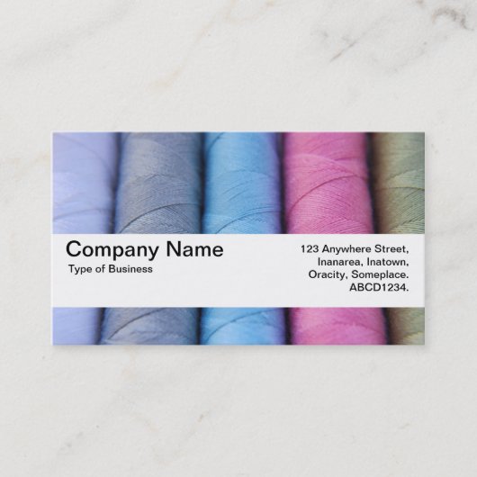 Texturband V2 - Rollen aus Baumwolle Visitenkarte (Vorderseite)