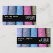 Texturband V2 - Rollen aus Baumwolle Visitenkarte (Vorne/Hinten)