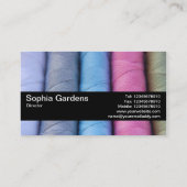 Texturband V2 - Rollen aus Baumwolle Visitenkarte (Rückseite)