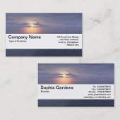 Texturband V2 - Sonnenaufgang/Sonnenuntergang Visitenkarte (Vorne/Hinten)