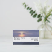 Texturband V2 - Sonnenaufgang/Sonnenuntergang Visitenkarte (Stehend Vorderseite)