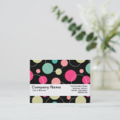 Texturband V2 - Spots & Circles 150816 Visitenkarte (Stehend Vorderseite)