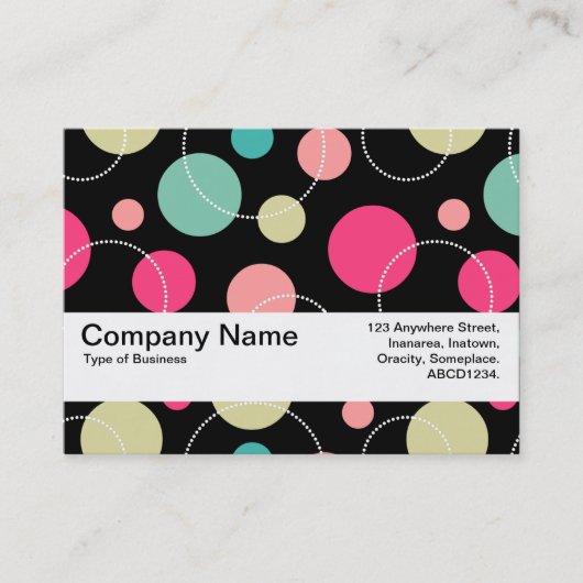 Texturband V2 - Spots & Circles 150816 Visitenkarte (Vorderseite)