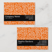 Texturband V2 - Verbundene Bereiche II Visitenkarte (Vorne/Hinten)