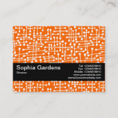 Texturband V2 - Verbundene Bereiche II Visitenkarte (Rückseite)