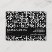 Texturband V2 - Verbundene Bereiche II Visitenkarte (Rückseite)