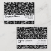 Texturband V2 - Verbundene Bereiche II Visitenkarte (Vorne/Hinten)