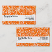 Texturband V2 - Verbundene Bereiche II Visitenkarte (Vorne/Hinten)