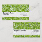 Texturband V2 - Verbundene Bereiche II Visitenkarte (Vorne/Hinten)