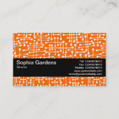 Texturband V2 - Verbundene Bereiche II Visitenkarte (Rückseite)