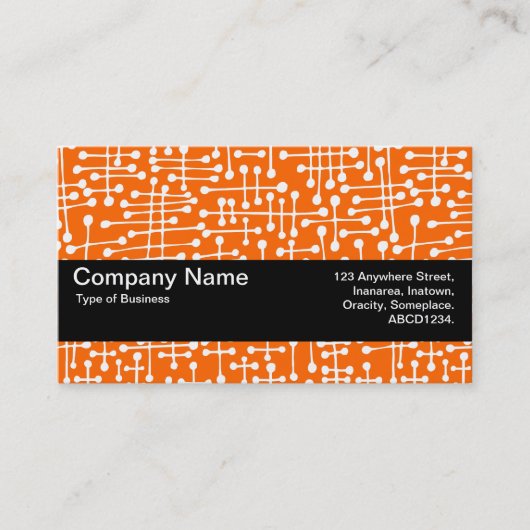 Texturband V2 - Verbundene Bereiche II Visitenkarte (Vorderseite)