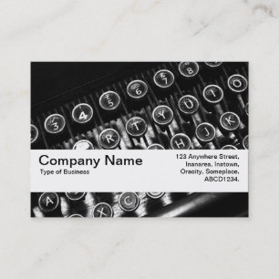 Texturband V2 - Vintage Schreibmaschine Visitenkarte