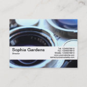 Texturband V2 - Vintage TLR-Kamera Visitenkarte (Rückseite)