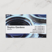 Texturband V2 - Vintage TLR-Kamera Visitenkarte (Rückseite)