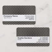 Texturband V2 - Wabenwärme Visitenkarte (Vorne/Hinten)