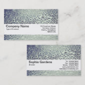 Texturband V2 - Wassertropfen auf Glas 01 Visitenkarte (Vorne/Hinten)