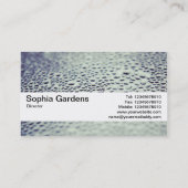 Texturband V2 - Wassertropfen auf Glas 01 Visitenkarte (Rückseite)