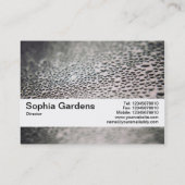 Texturband V2 - Wassertropfen auf Glas 02 Visitenkarte (Rückseite)