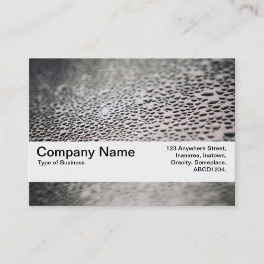 Texturband V2 - Wassertropfen auf Glas 02 Visitenkarte (Vorderseite)