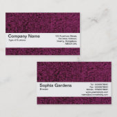 Texturband V2 - Wollteppich 02 Visitenkarte (Vorne/Hinten)