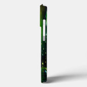 Texturblau-gelb-orange-grünes Regenbogenmuster Case-Mate iPhone Hülle (Rückseite / Links)