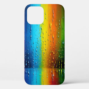 Texturblau-gelb-orange-grünes Regenbogenmuster Case-Mate iPhone Hülle